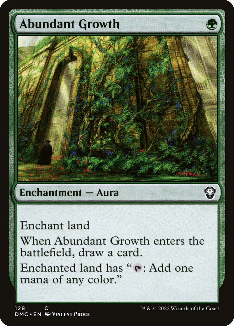 Abundant Growth (DMC-128) [Dominaria United Commander] MTG Single Wizards of the Coast