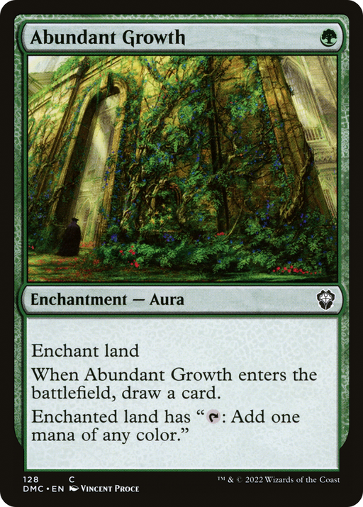 Abundant Growth (DMC-128) [Dominaria United Commander] MTG Single Wizards of the Coast