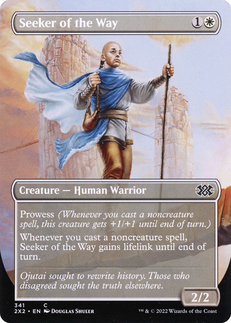 Seeker of the Way (2X2-341) [Double Masters 2022] (Borderless) MTG Single Wizards of the Coast