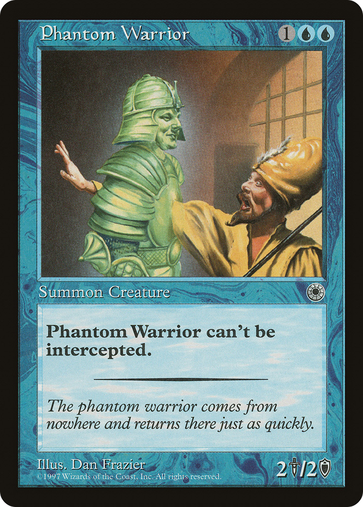 Phantom Warrior (POR-065) [Misc] Portal MTG Single Wizards of the Coast