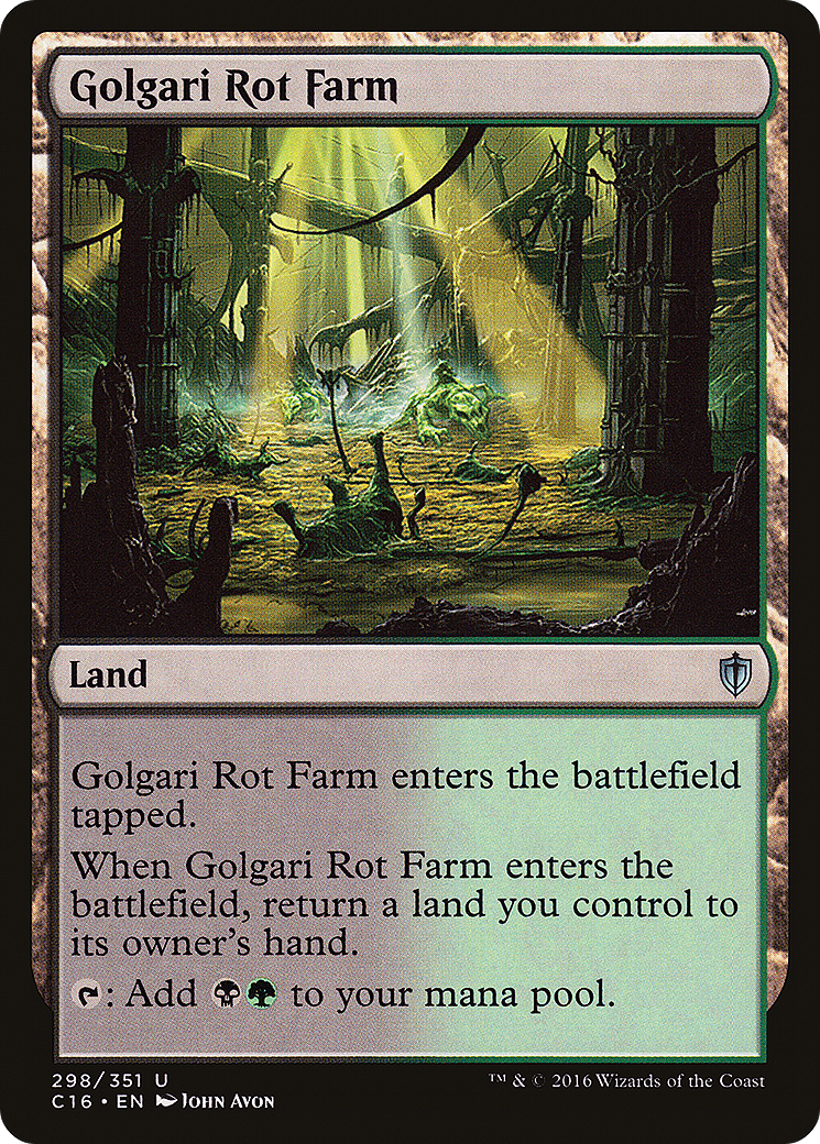 Golgari Rot Farm (C16-298) [Commander 2016] MTG Single Wizards of the Coast