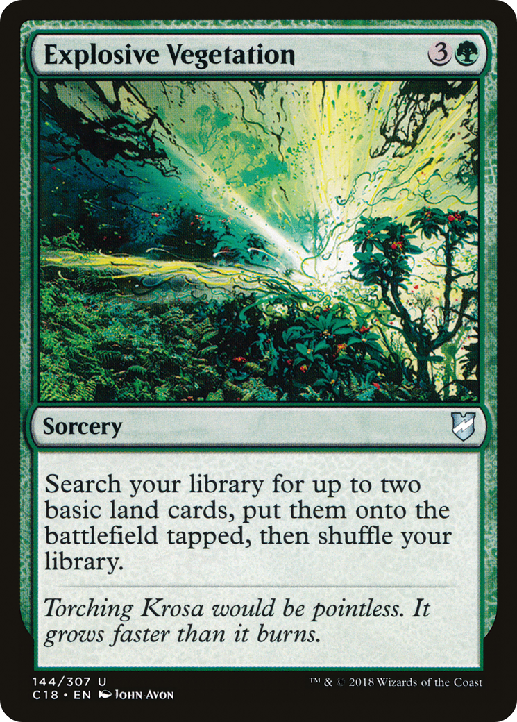 Explosive Vegetation (C18-144) [Commander 2018] MTG Single Wizards of the Coast