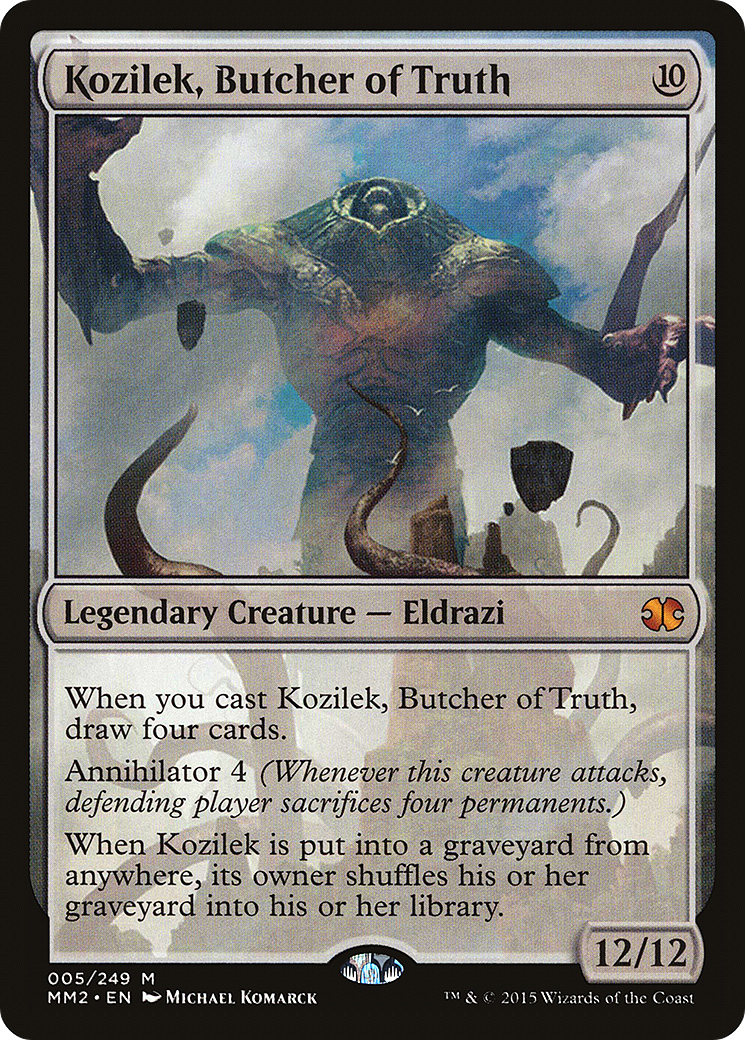 Kozilek, Butcher of Truth (MM2-005) [Modern Masters 2015] MTG Single Modern Masters 2015
