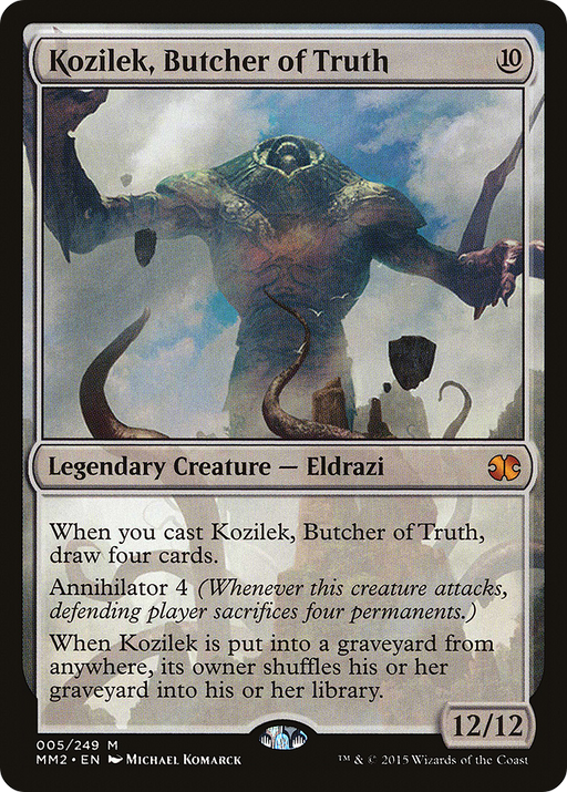Kozilek, Butcher of Truth (MM2-005) [Modern Masters 2015] Foil MTG Single Modern Masters 2015