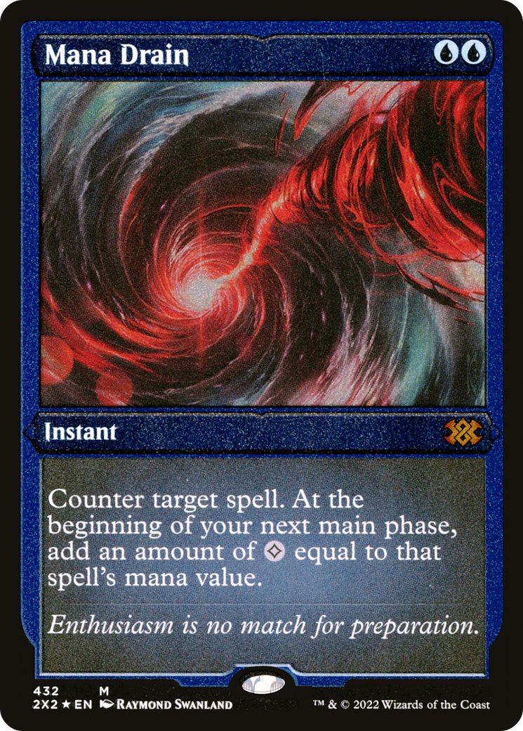 Mana Drain (Foil Etched) (2X2-432) [Double Masters 2022] Foil MTG Single Wizards of the Coast