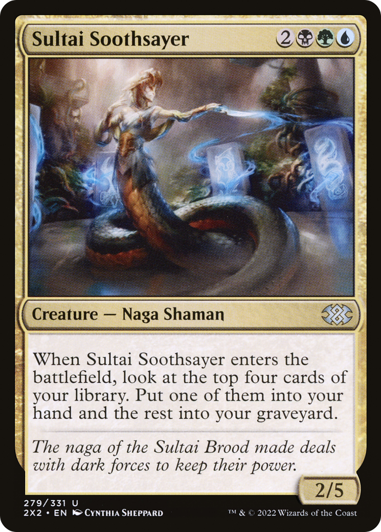 Sultai Soothsayer (2X2-279) [Double Masters 2022] Foil MTG Single Wizards of the Coast