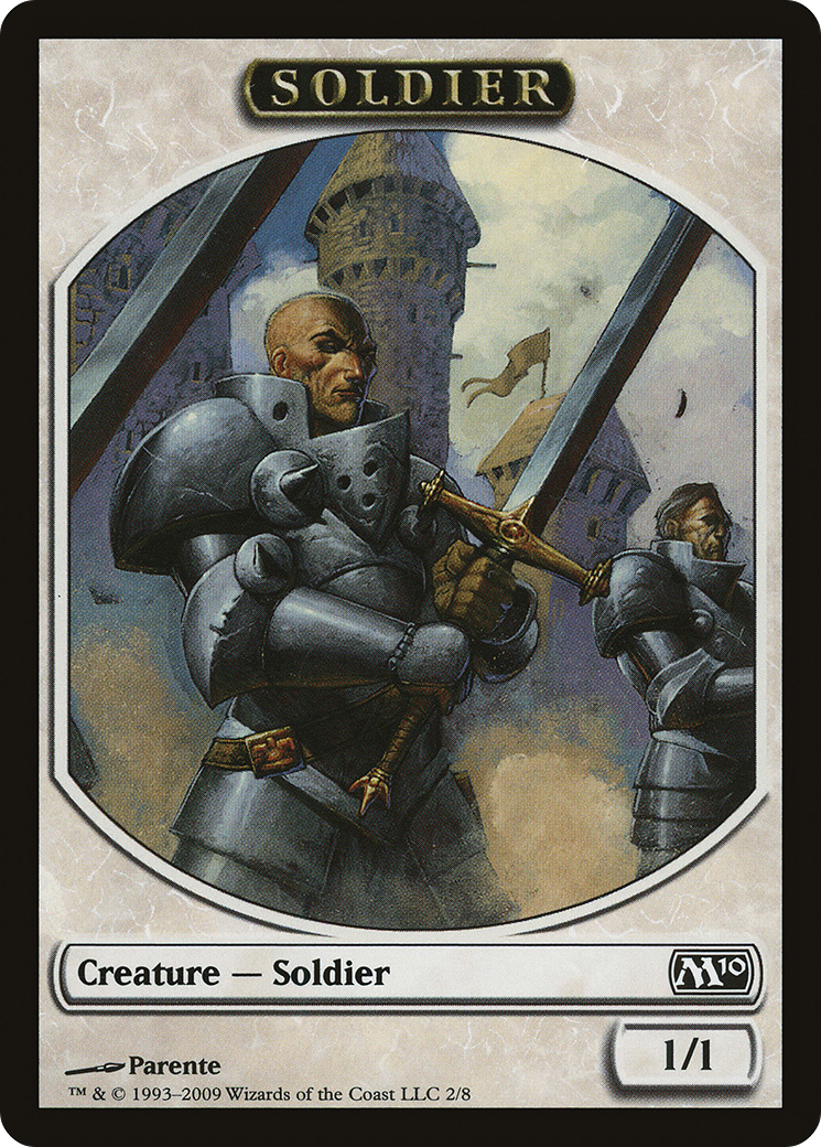 Soldier Token (M10-002) [Tokens] Magic 2010 Tokens MTG Single Wizards of the Coast
