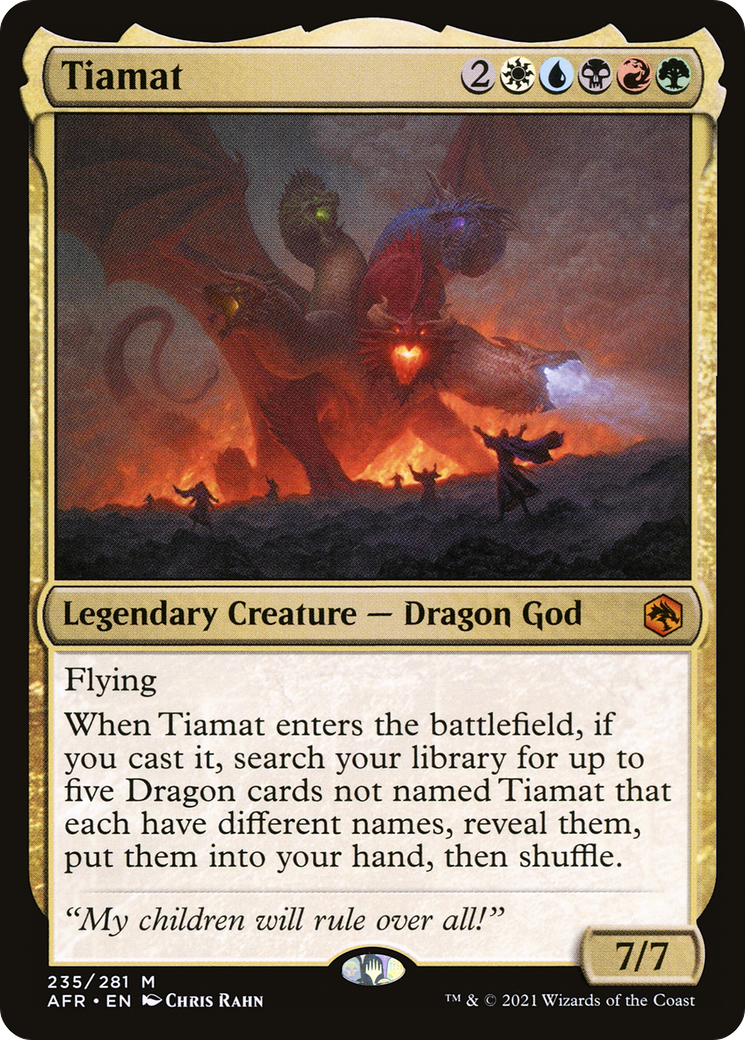 Tiamat [Dungeons & Dragons: Adventures in the Forgotten Realms] MTG Single Magic: The Gathering