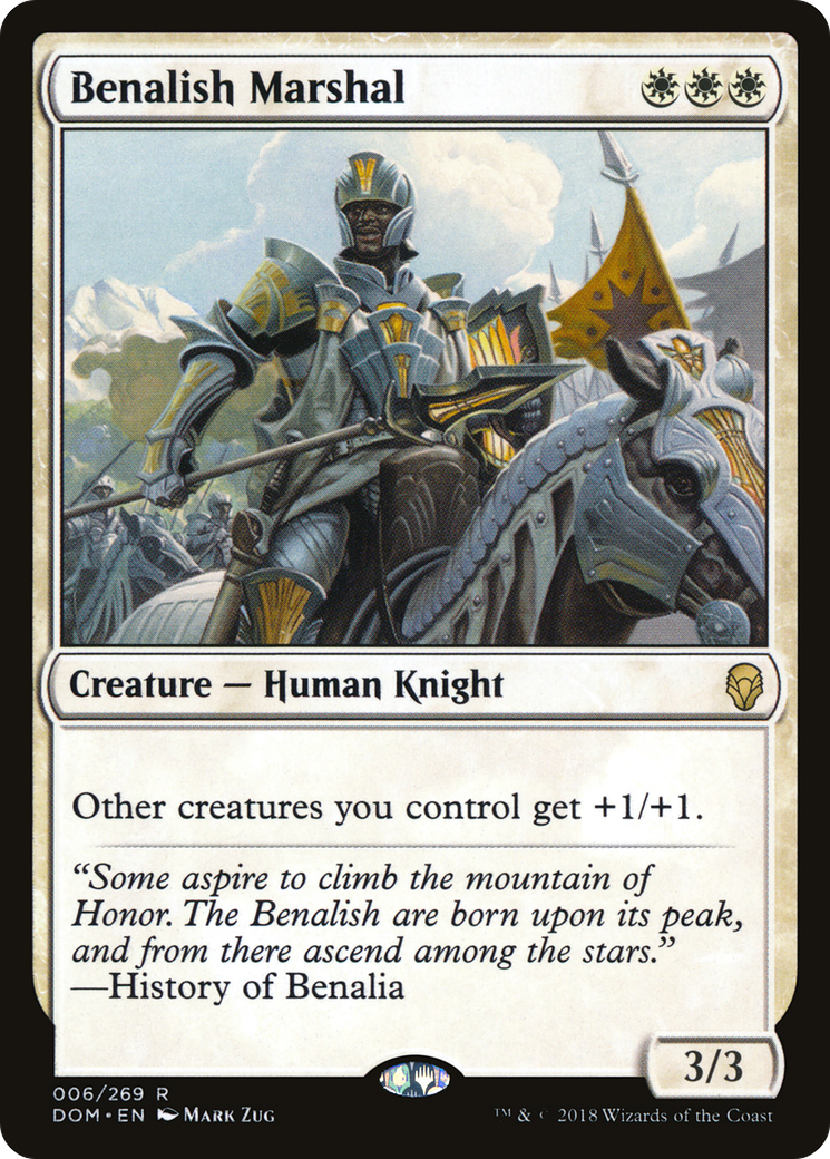 Benalish Marshal (DOM-006) [Dominaria] Foil MTG Single Wizards of the Coast