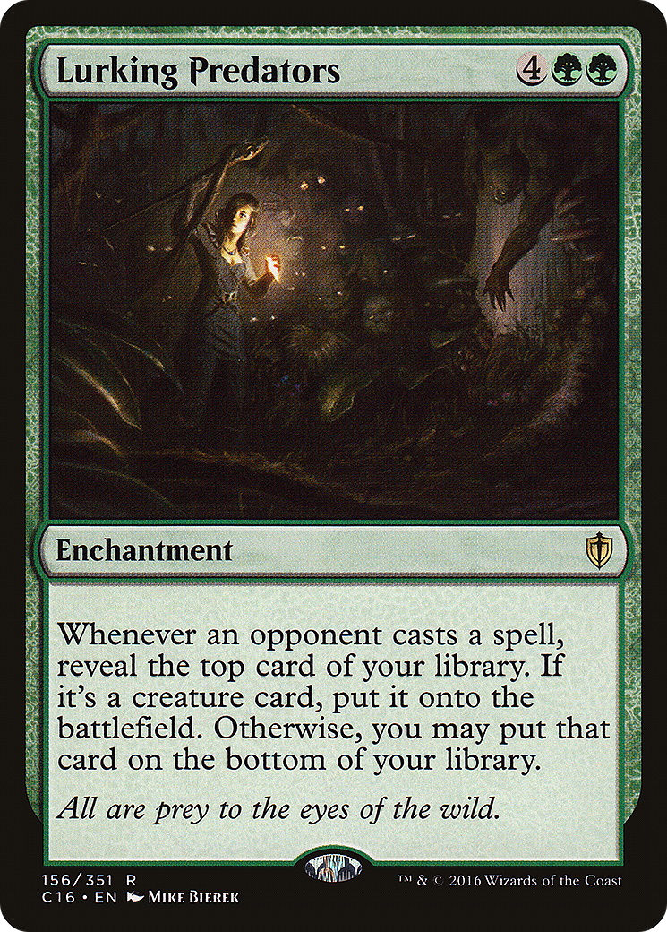 Lurking Predators (C16-156) [Commander 2016] MTG Single Wizards of the Coast