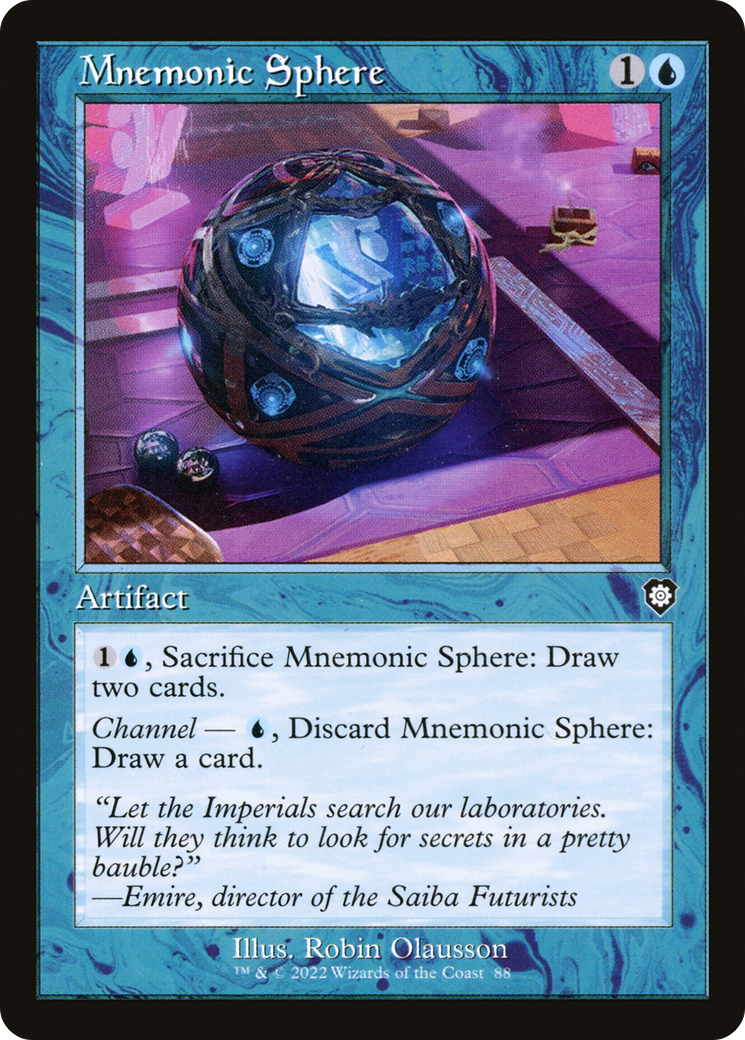 Mnemonic Sphere (BRC-088) [The Brothers' War Commander] MTG Single Wizards of the Coast