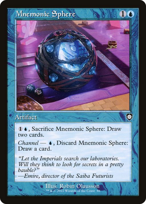 Mnemonic Sphere (BRC-088) [The Brothers' War Commander] MTG Single Wizards of the Coast