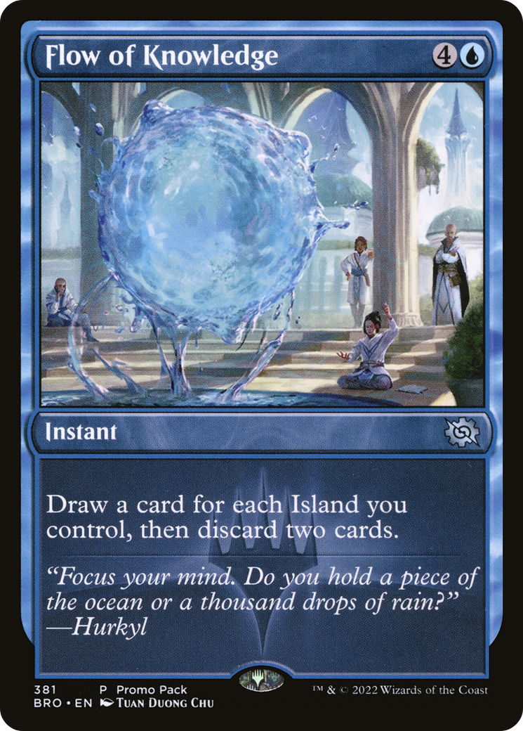 Flow of Knowledge (PPBRO-381) [The Brothers' War] Foil MTG Single Wizards of the Coast