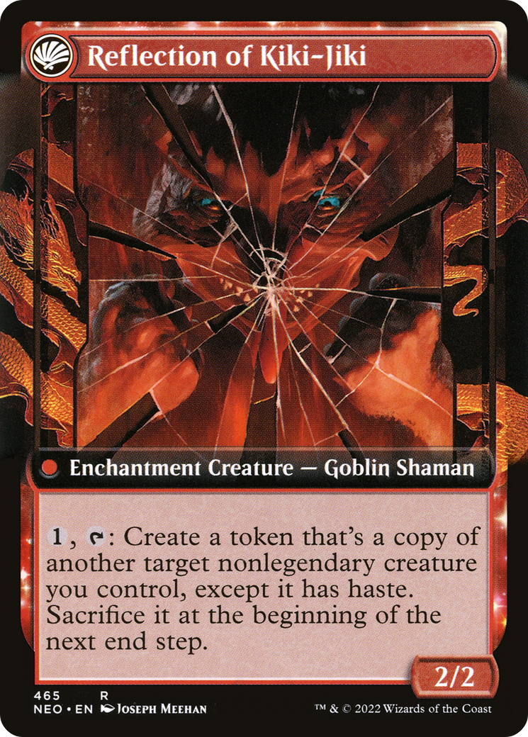 Fable of the Mirror-Breaker // Reflection of Kiki-Jiki (NEO-465) [Kamigawa: Neon Dynasty] (Extended Art) Foil MTG Single Wizards of the Coast