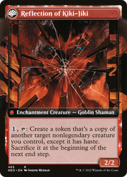 Fable of the Mirror-Breaker // Reflection of Kiki-Jiki (NEO-465) [Kamigawa: Neon Dynasty] (Extended Art) MTG Single Wizards of the Coast