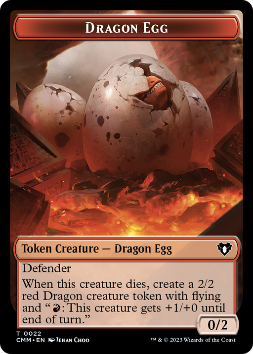 Dragon Egg (TCMM-022) [Tokens] Commander Masters Tokens MTG Single Wizards of the Coast