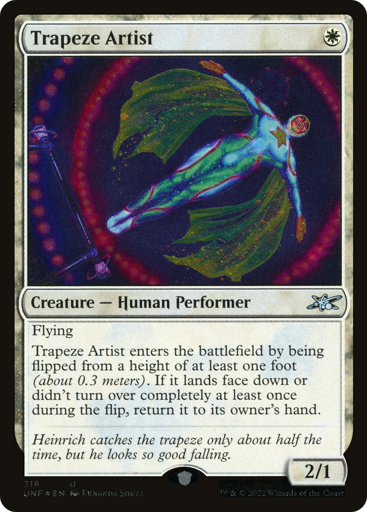 Trapeze Artist (Galaxy Foil) (UNF-318) [Unfinity] Foil MTG Single Wizards of the Coast
