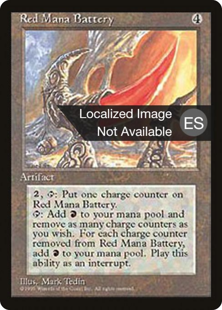 Red Mana Battery (4BB-) [Fourth Edition Foreign Black Border] MTG Single Wizards of the Coast