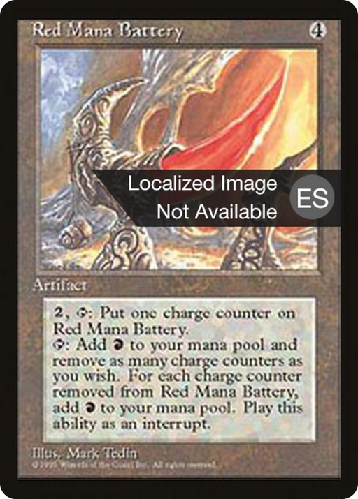 Red Mana Battery (4BB-) [Fourth Edition Foreign Black Border] MTG Single Wizards of the Coast