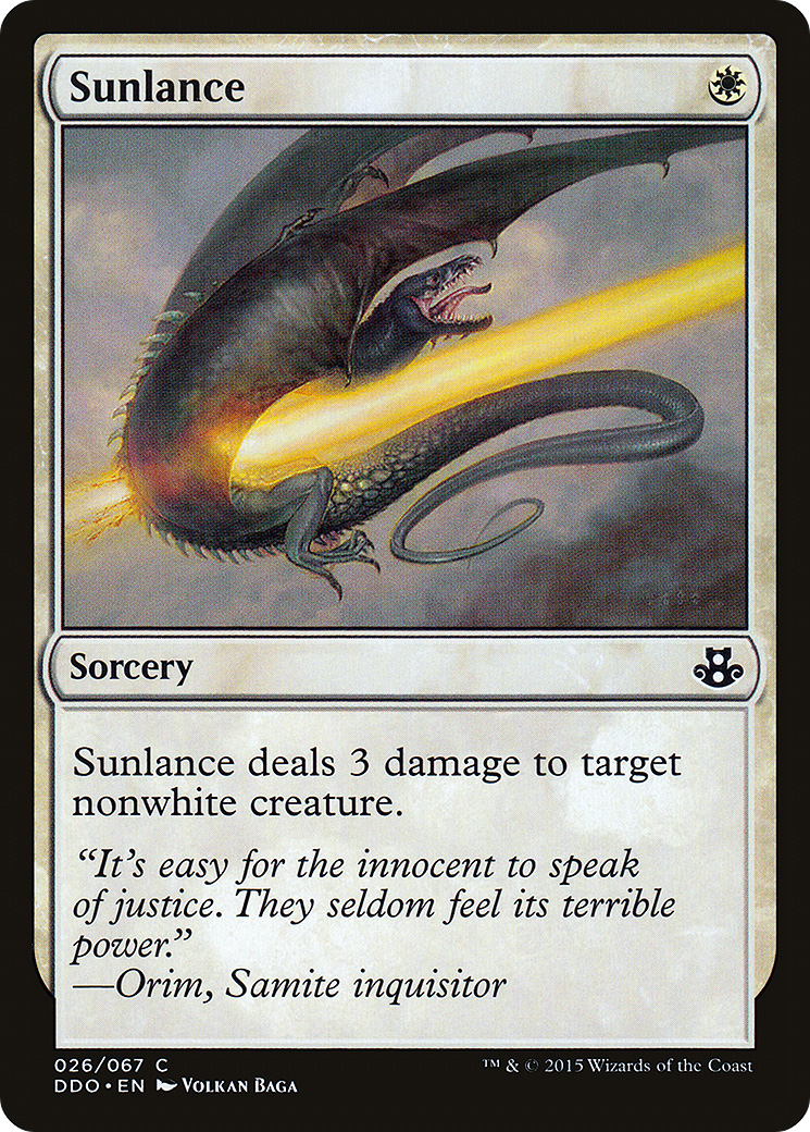 Sunlance (DDO-026) [Misc] Duel Decks: Elspeth vs. Kiora MTG Single Wizards of the Coast