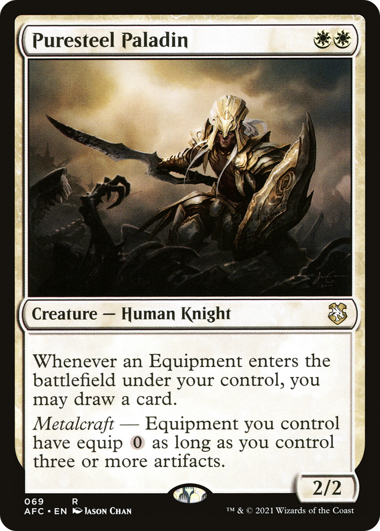 Puresteel Paladin (AFC-069) [Forgotten Realms Commander] MTG Single Wizards of the Coast
