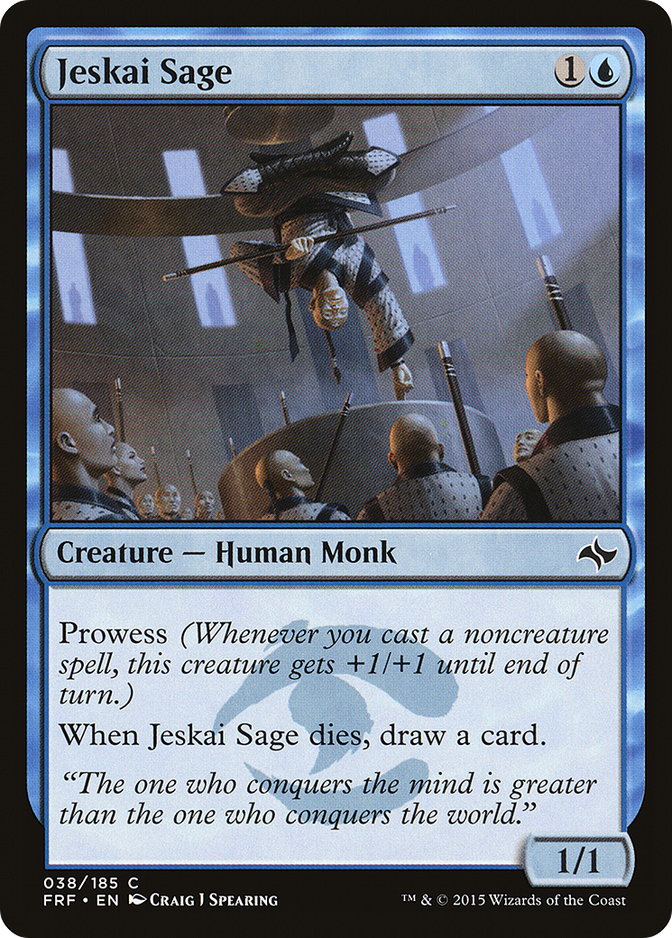 Jeskai Sage (FRF-038) [Fate Reforged] MTG Single Wizards of the Coast