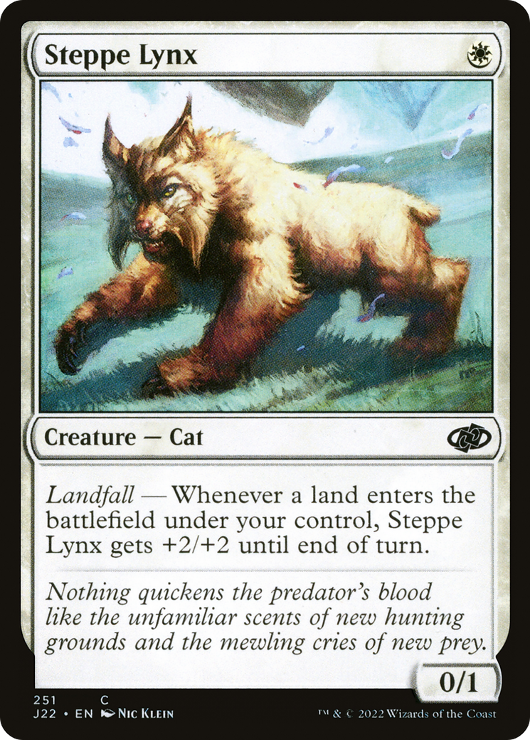 Steppe Lynx (J22-251) [Jumpstart 2022] MTG Single Wizards of the Coast