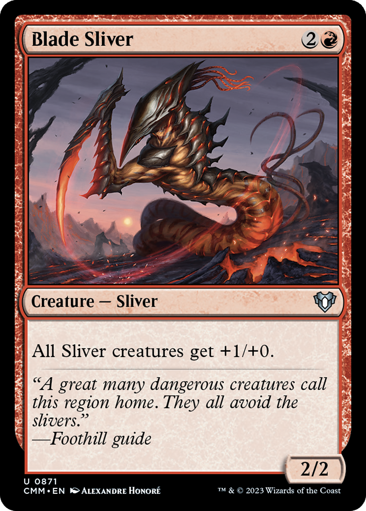 Blade Sliver (CMM-871) [Commander Masters] MTG Single Wizards of the Coast