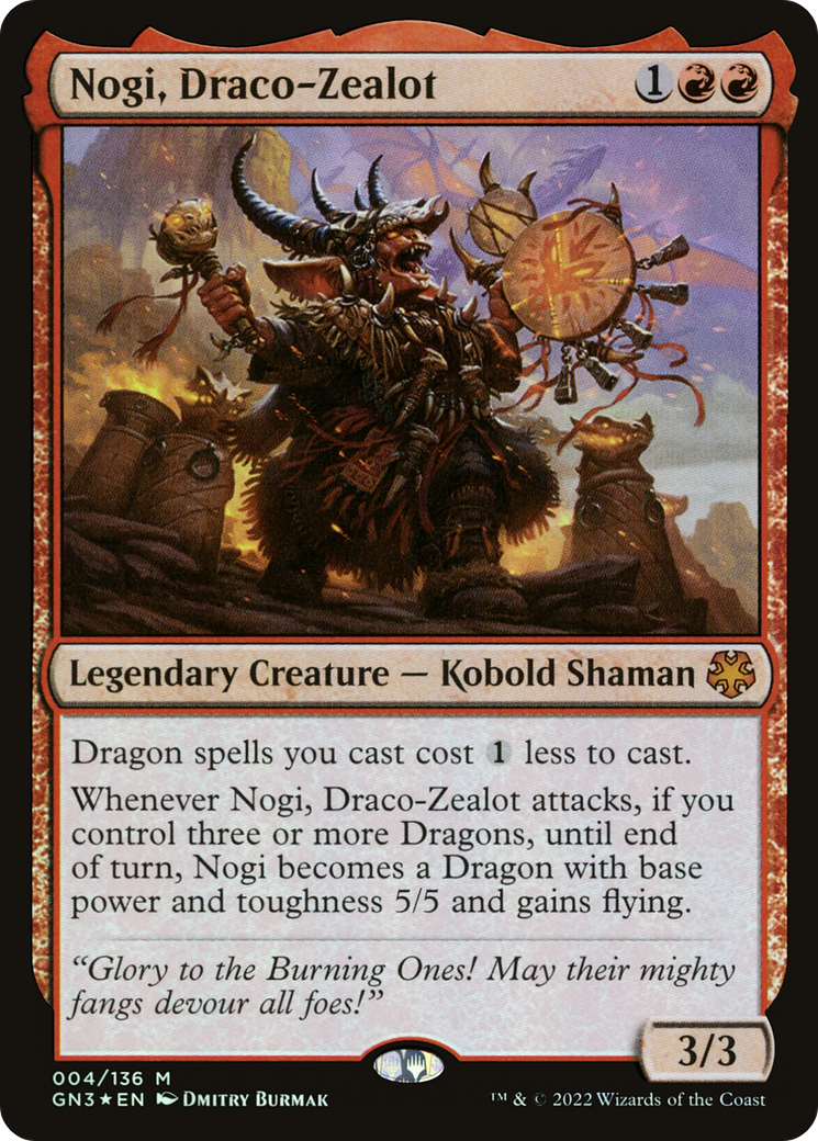 Nogi, Draco-Zealot (GN3-004) [Misc] Game Night: Free-for-All Foil MTG Single Wizards of the Coast