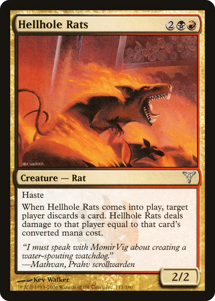 Hellhole Rats (DIS-113) [Dissension] Foil MTG Single Wizards of the Coast