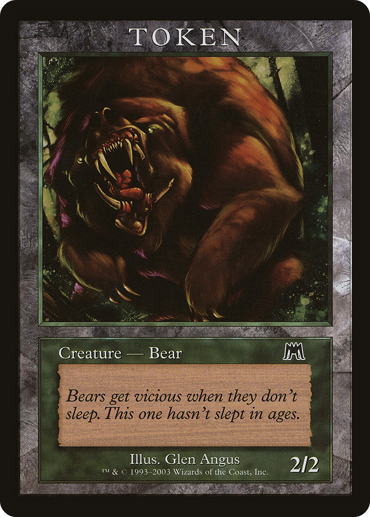 Bear Token (ONS) (MPRP-) [Misc] Magic Player Rewards 2003 MTG Single Wizards of the Coast