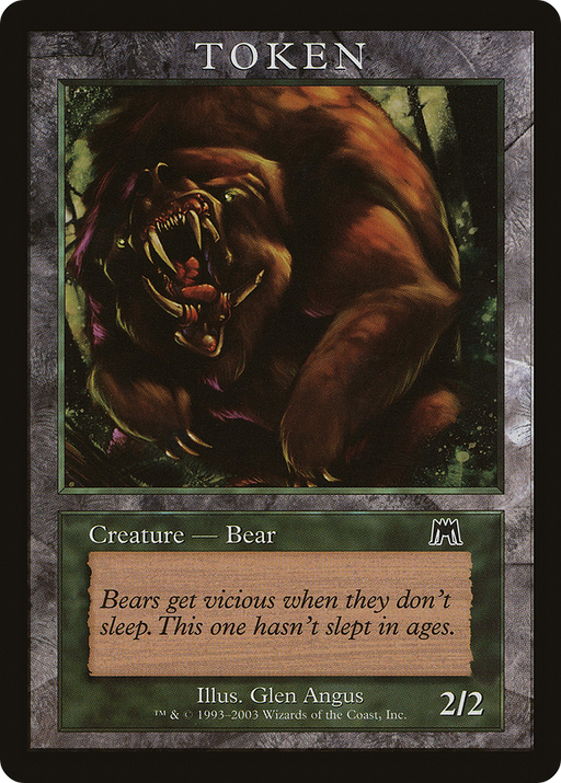 Bear Token (ONS) (MPRP-) [Misc] Magic Player Rewards 2003 MTG Single Wizards of the Coast