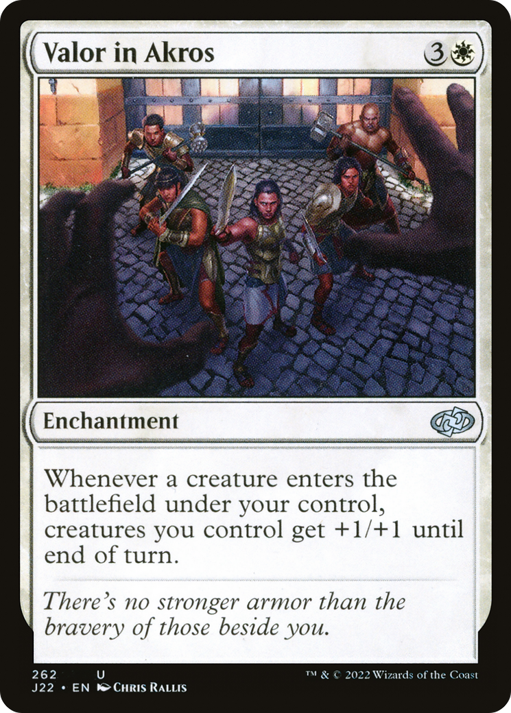 Valor in Akros (J22-262) [Jumpstart 2022] MTG Single Wizards of the Coast
