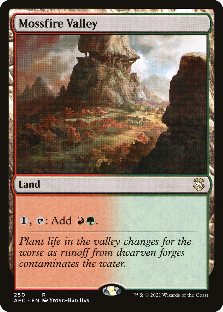 Mossfire Valley (AFC-250) [Forgotten Realms Commander] MTG Single Wizards of the Coast