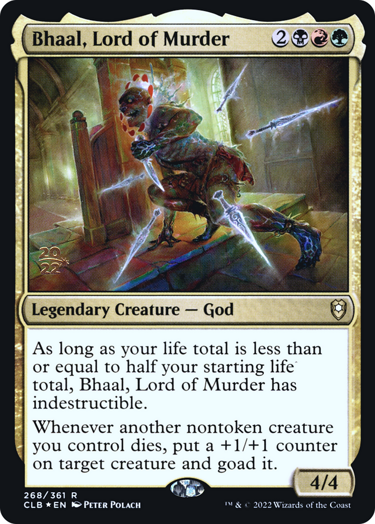 Bhaal, Lord of Murder (PRE-268S) [Battle for Baldur's Gate Promos] Foil MTG Single Wizards of the Coast