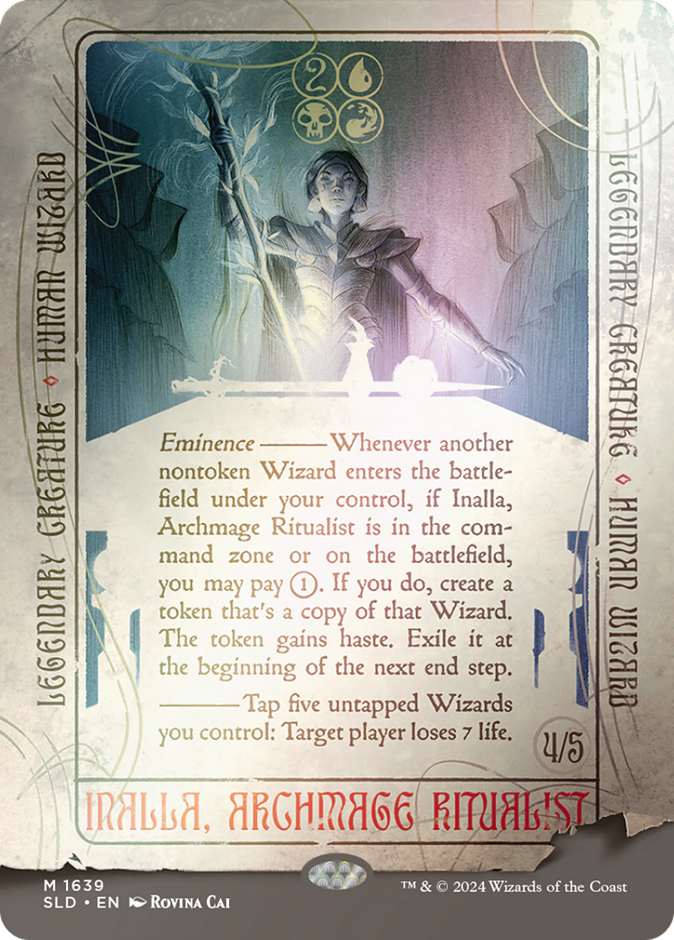 Inalla, Archmage Ritualist (SLD-1639★) [Secret Lair] Drop (Borderless) Foil MTG Single Wizards of the Coast