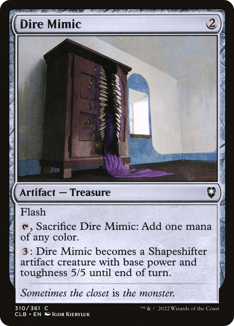 Dire Mimic (CLB-310) [Commander Legends: Battle for Baldur's Gate] MTG Single Wizards of the Coast