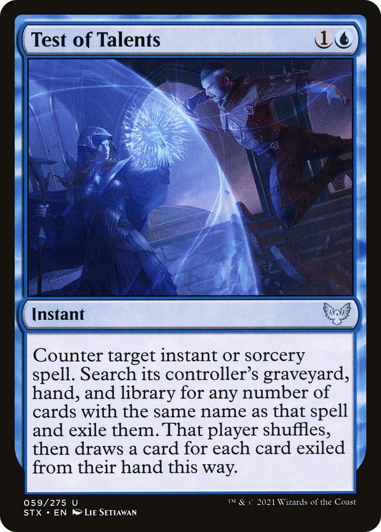 Test of Talents (STX-059) [Strixhaven: School of Mages] Foil MTG Single Wizards of the Coast