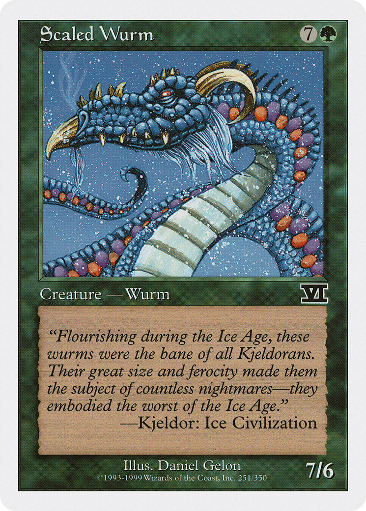 Scaled Wurm (6ED-251) [Classic Sixth Edition] MTG Single Wizards of the Coast