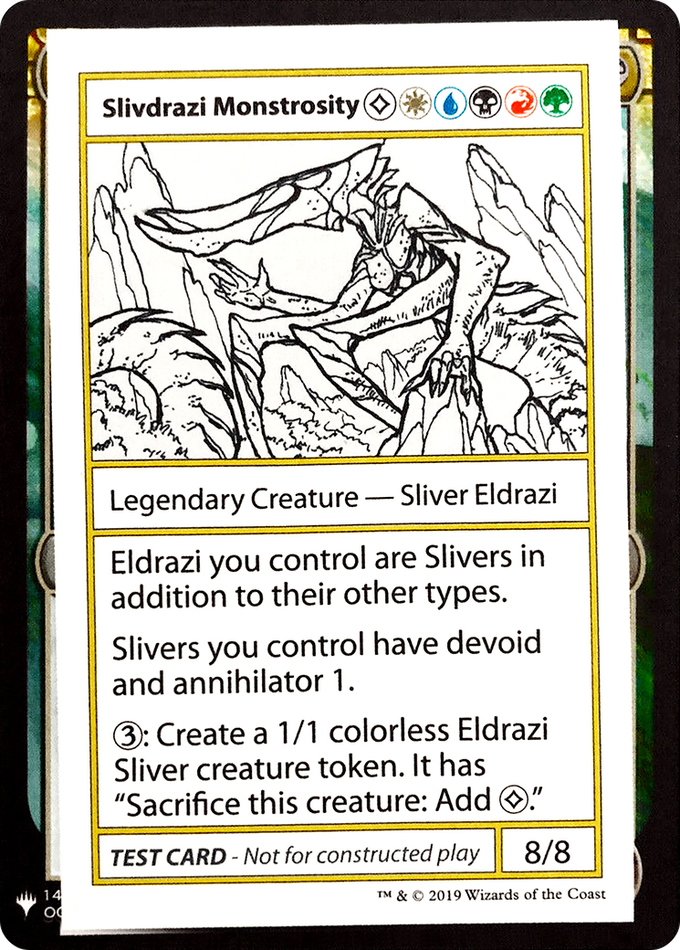 Slivdrazi Monstrosity (CMB1-) [Mystery Booster] Playtest Cards 2019 MTG Single Wizards of the Coast