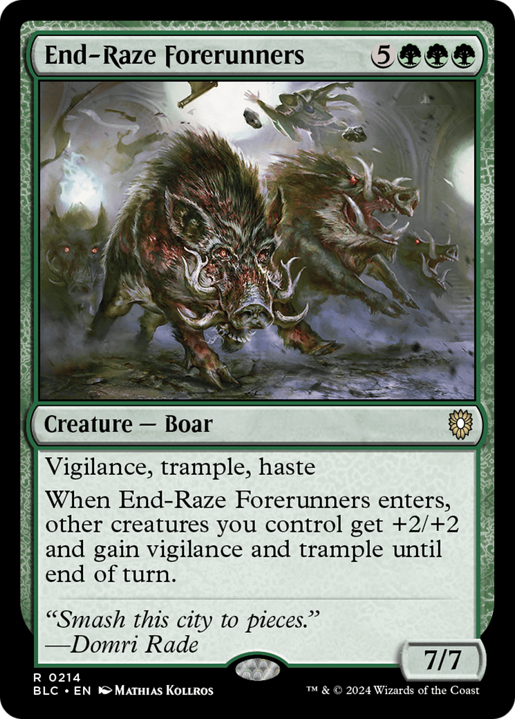 End-Raze Forerunners (BLC-214) [Bloomburrow Commander] MTG Single Wizards of the Coast