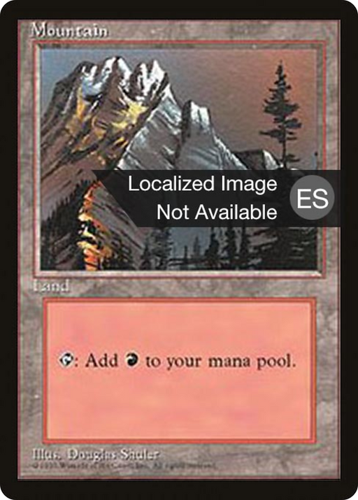 Mountain (4BB-373) [Fourth Edition Foreign Black Border] MTG Single Wizards of the Coast