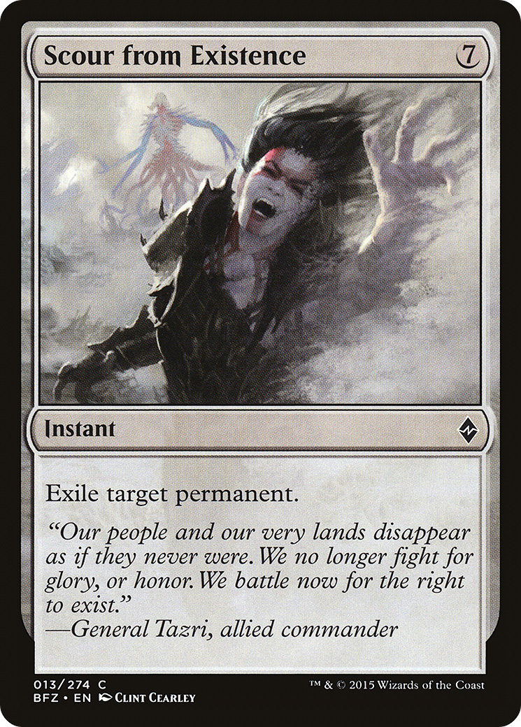 Scour from Existence (BFZ-013) [Battle for Zendikar] MTG Single Wizards of the Coast