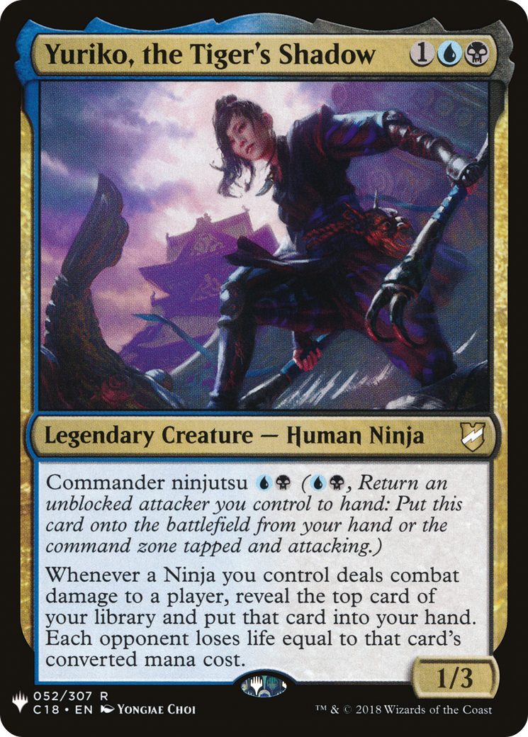 Yuriko, the Tiger's Shadow (LIST-052/307) [Mystery Booster] The List MTG Single Wizards of the Coast