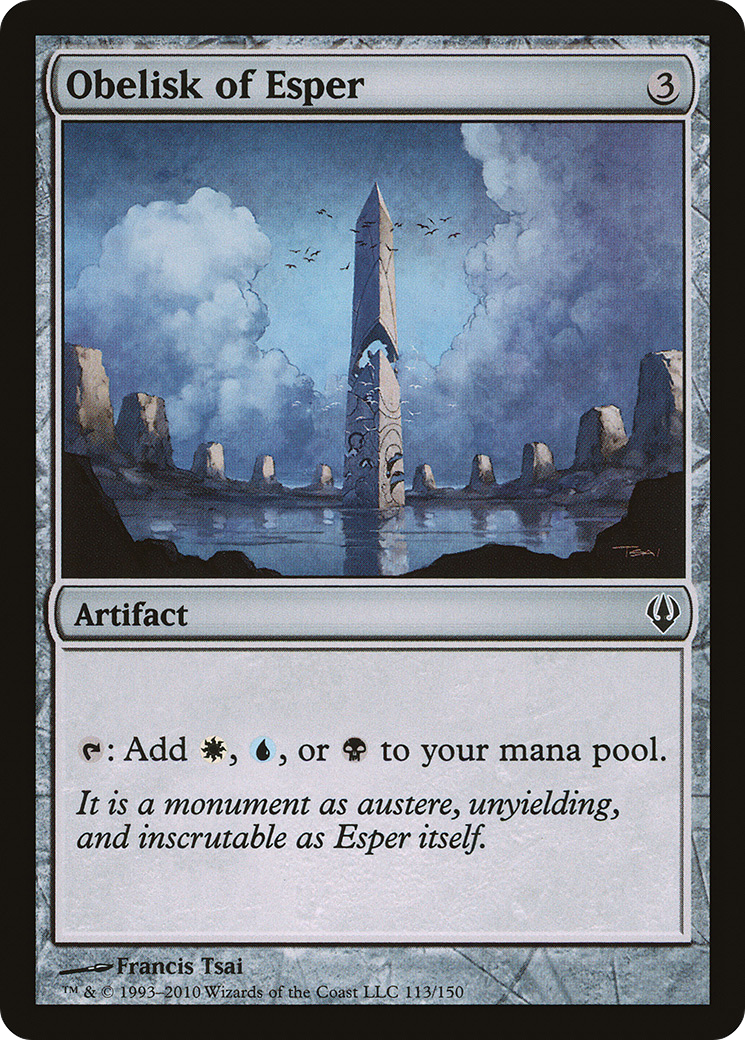 Obelisk of Esper (ARC-113) [Misc] Archenemy MTG Single Wizards of the Coast