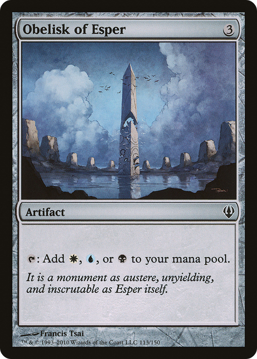 Obelisk of Esper (ARC-113) [Misc] Archenemy MTG Single Wizards of the Coast