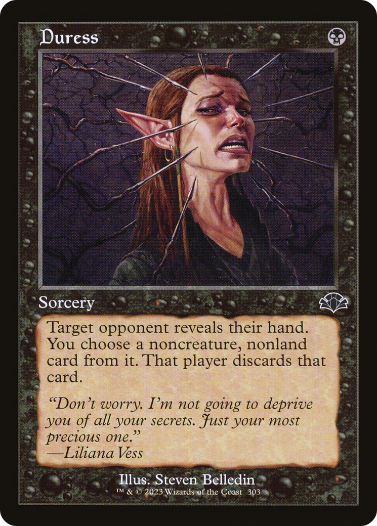Duress (DMR-303) [Dominaria Remastered] Foil MTG Single Wizards of the Coast