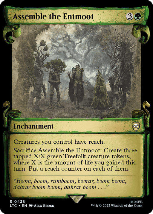 Assemble the Entmoot (LTC-438) [Tales of Middle-earth Commander] (Showcase) MTG Single Wizards of the Coast