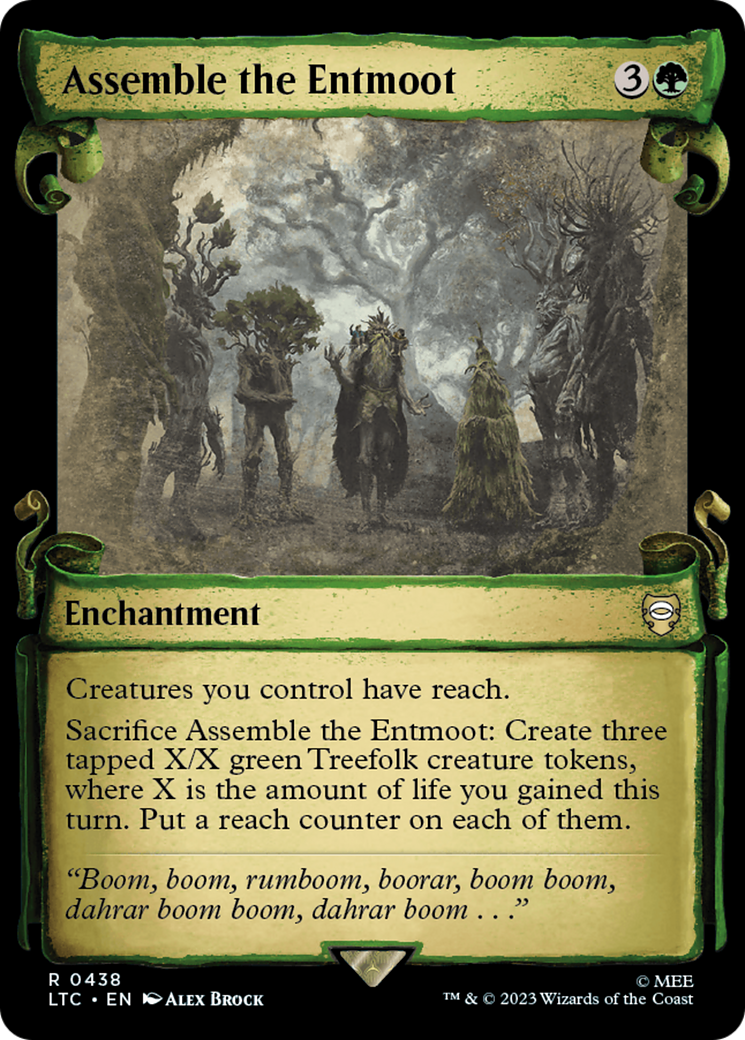 Assemble the Entmoot (LTC-438) [Tales of Middle-earth Commander] (Showcase) Foil MTG Single Wizards of the Coast
