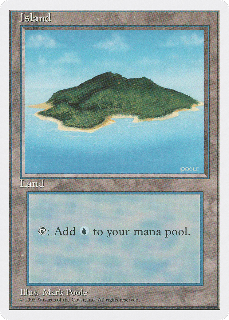 Island (B) (4ED-178) [Fourth Edition] MTG Single Wizards of the Coast